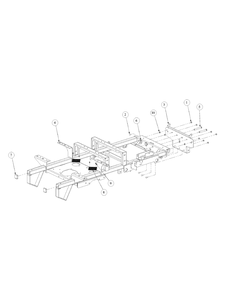 Frame Assembly Diagram and Parts List for M72-GN 53AB5FEZ150-28-HP Cub Cadet Lawn Tractor